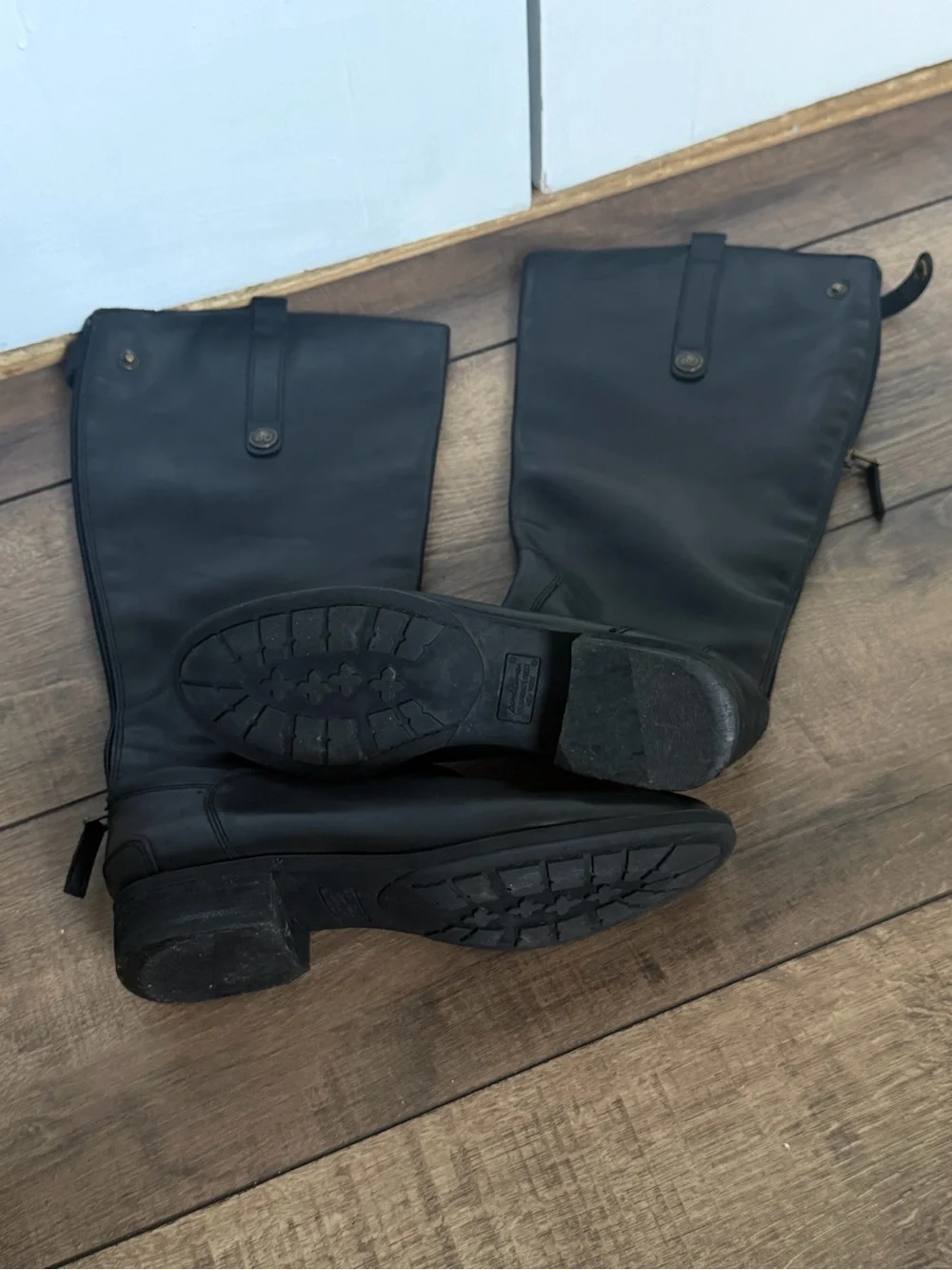 Sam Edelman Black Over-the-Knee Leather Boots
